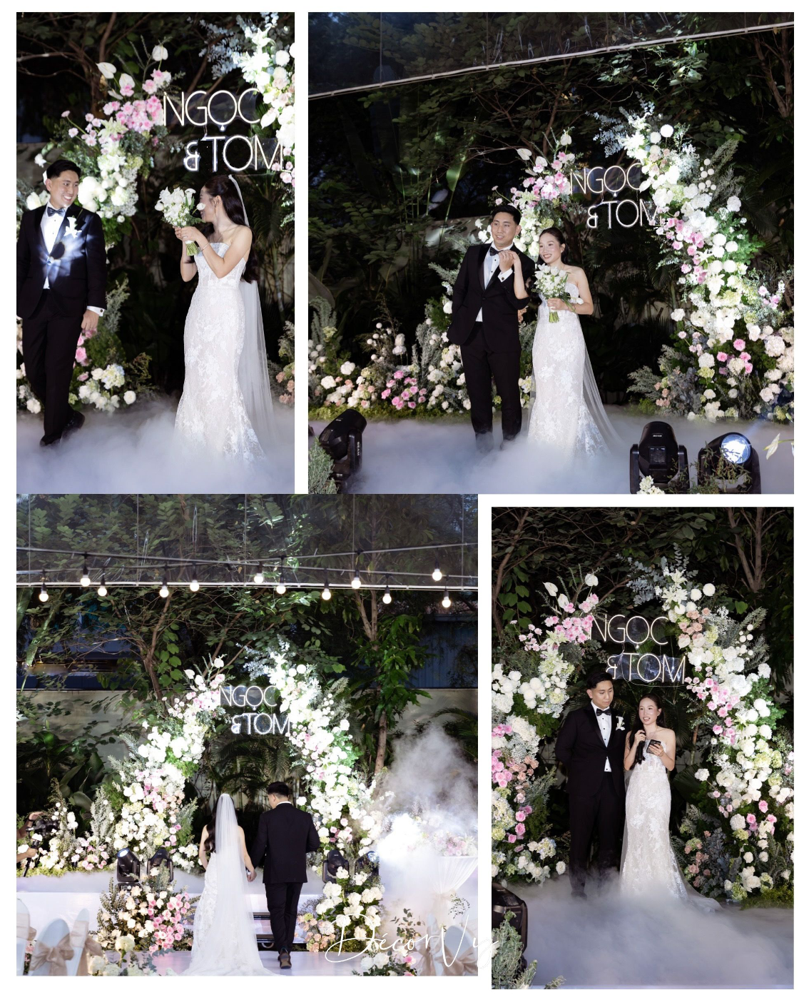 Trang trí Cưới ngoài trời tại Lotte phong cách nhẹ nhàng đa sắc 